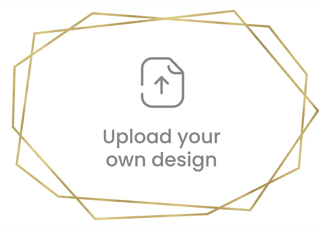 Geometric polygon - landscape - greeting card